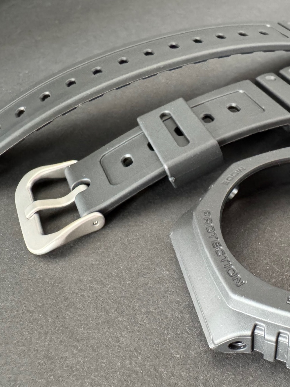 Genuine Casio G-Shock Band Strap & Bezel Set GA-2100 & GA-B2100 Black Rubber